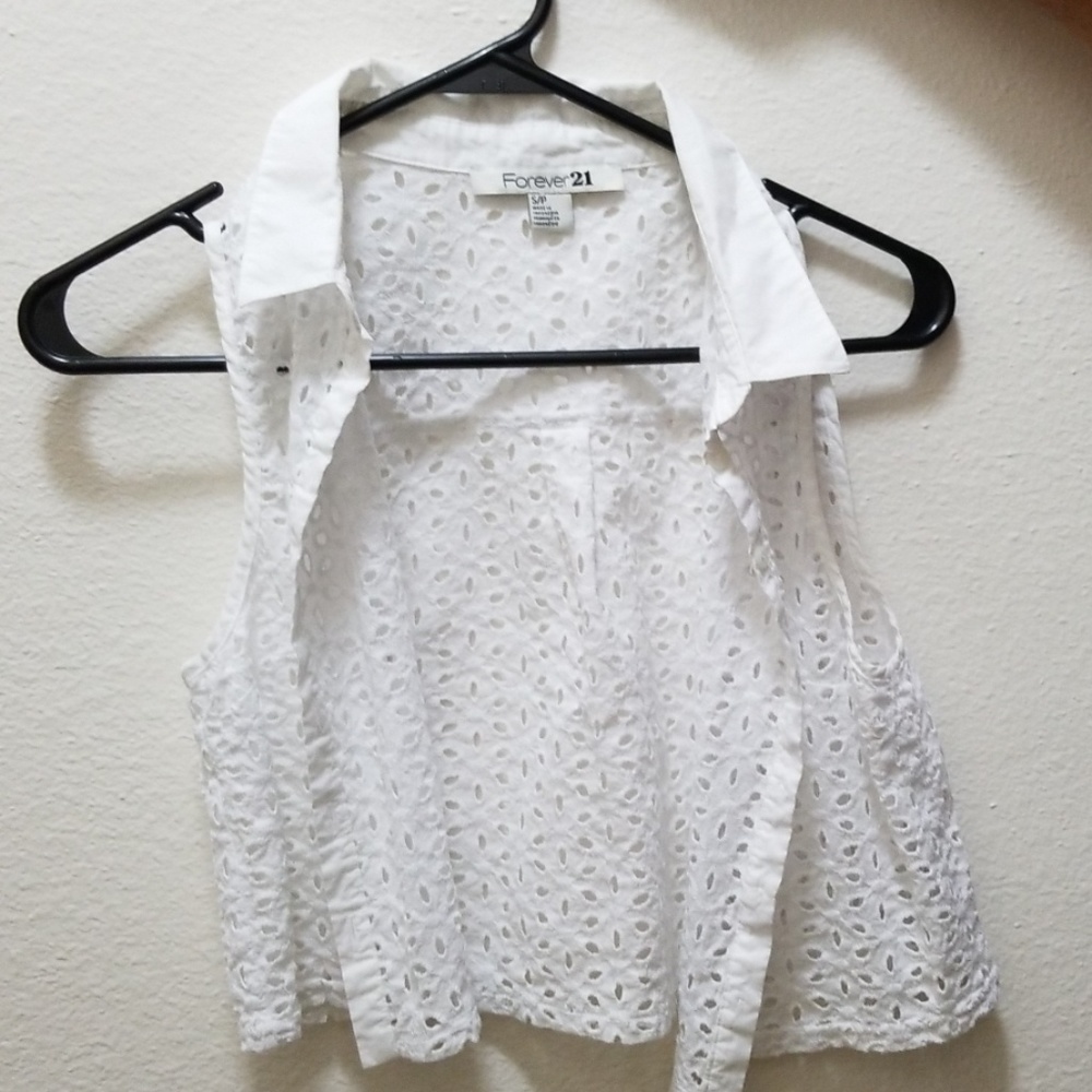 Button Up Crop Top - Picture 1 of 1